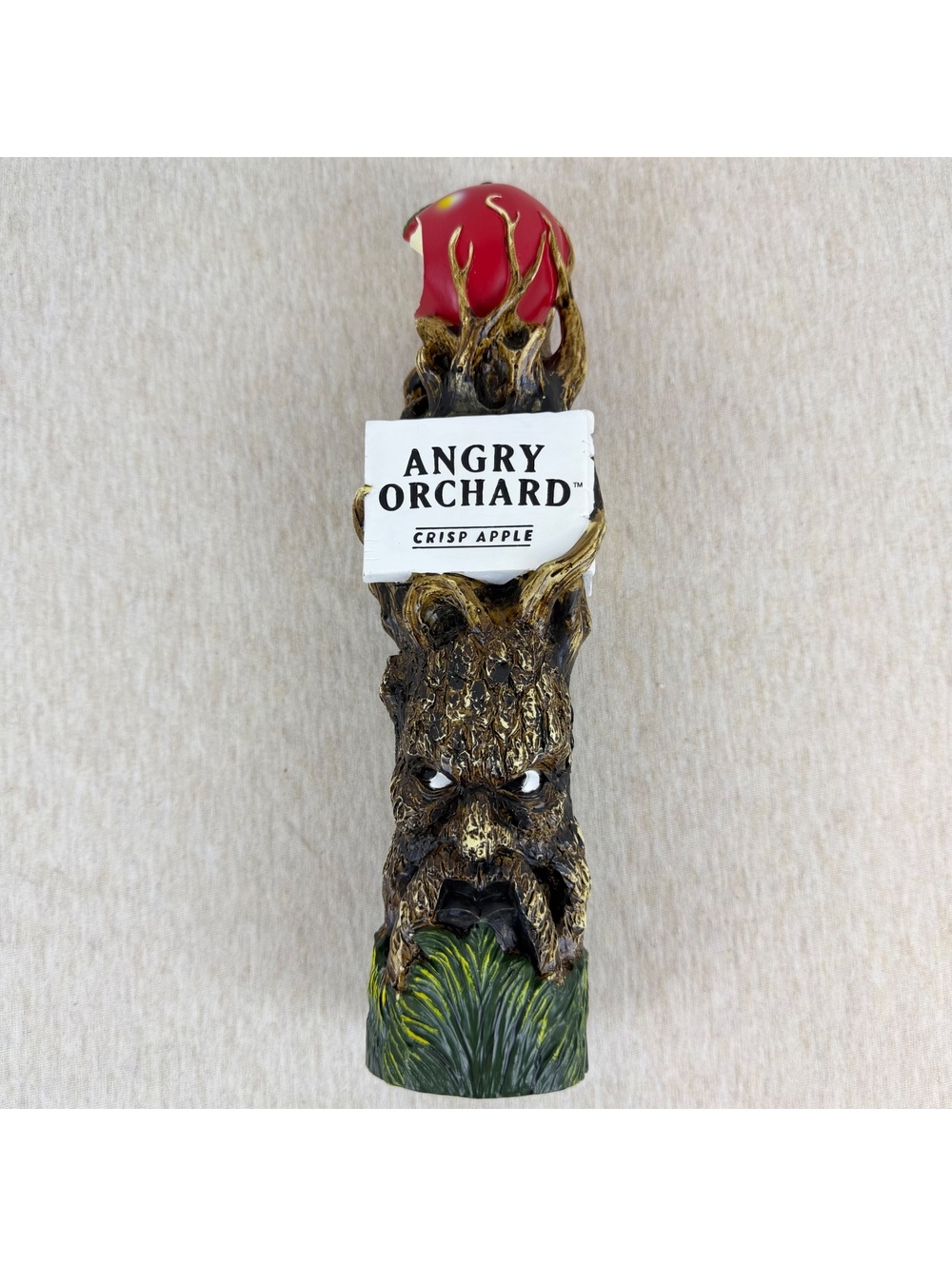 Angry Orchard Crisp Apple 11” Tree Beer Tap Handle Cider Bar Breweriana